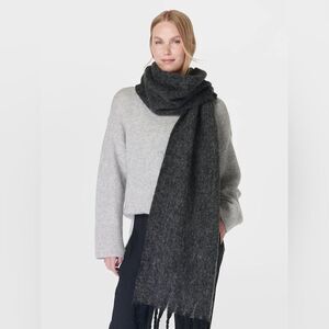 Sweaty Betty Black Charcoal Gray Scarf new with tags